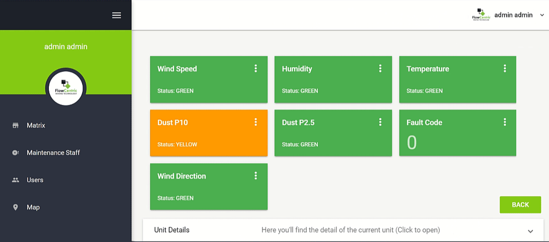 Remote Dust Monitoring Dashboard